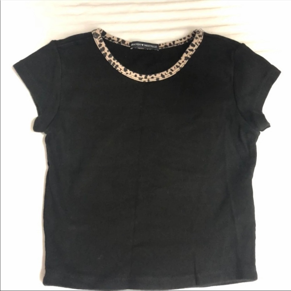 brandy melville leopard collared ashlyn